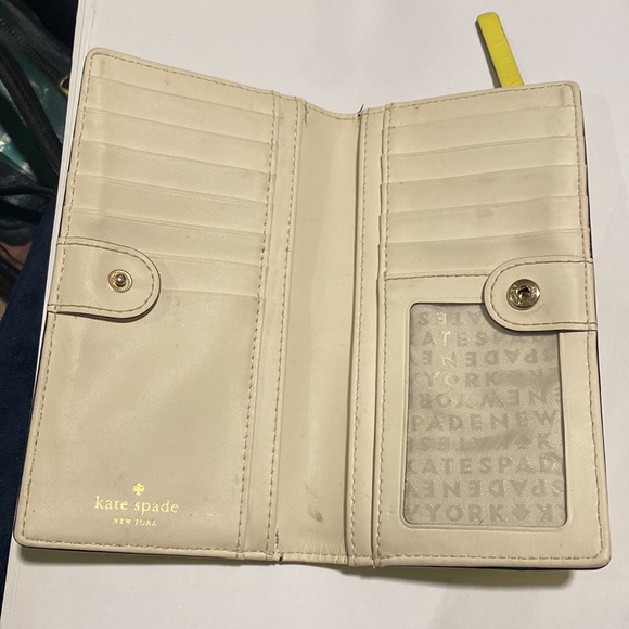 Yellow and tan Kate spade wallet. - Picture 2 of 2